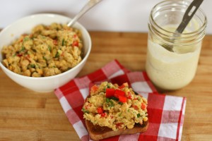Chickpea Salad with Homemade Mayonnaise