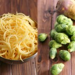 Turnip Pasta with Brussel Sprout Alfredo {Vegan, Gluten-Free}