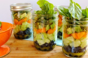 ABC Summer Salad in a Jar with Lime Vinaigrette